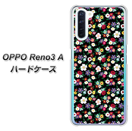SIMフリー OPPO Reno3 A 高画質仕上げ 背面印刷 ハードケース【778 マイクロリバティプリントBK】