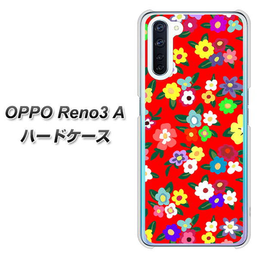 SIMフリー OPPO Reno3 A 高画質仕上げ 背面印刷 ハードケース【780 リバティプリントRD】