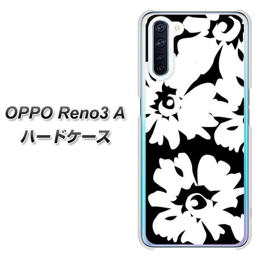 SIMフリー OPPO Reno3 A 高画質仕上げ 背面印刷 ハードケース【1215 モダンフラワー】