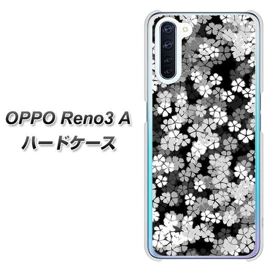 SIMフリー OPPO Reno3 A 高画質仕上げ 背面印刷 ハードケース【1332 夜桜】