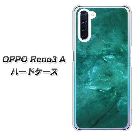 SIMフリー OPPO Reno3 A 高画質仕上げ 背面印刷 ハードケース【KM869 大理石GR】