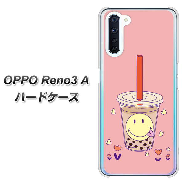 SIMフリー OPPO Reno3 A 高画質仕上げ 背面印刷 ハードケース【MA903 タピオカ】