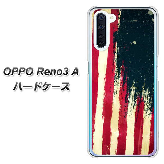 SIMフリー OPPO Reno3 A 高画質仕上げ 背面印刷 ハードケース【MI805  ヴィンテージアメリカ】