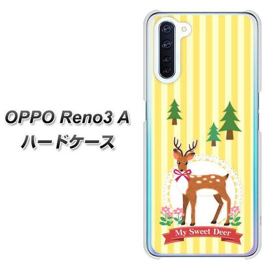 SIMフリー OPPO Reno3 A 高画質仕上げ 背面印刷 ハードケース【SC826 森の鹿】