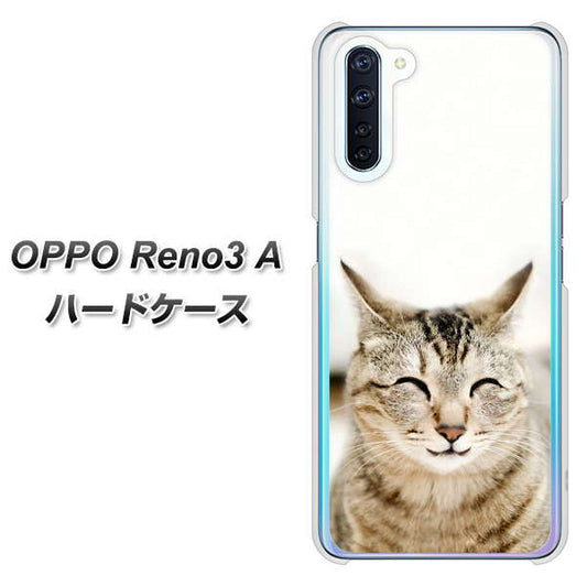 SIMフリー OPPO Reno3 A 高画質仕上げ 背面印刷 ハードケース【VA801 笑福ねこ】