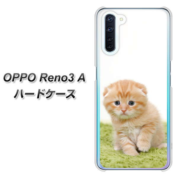 SIMフリー OPPO Reno3 A 高画質仕上げ 背面印刷 ハードケース【VA802 ネコこっそり】