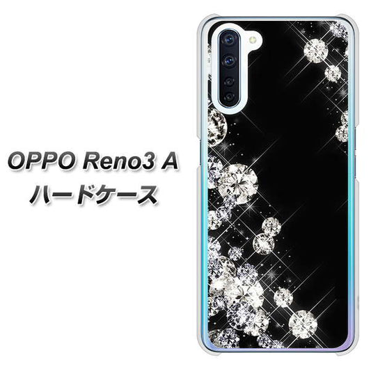 SIMフリー OPPO Reno3 A 高画質仕上げ 背面印刷 ハードケース【VA871 ダイヤモンドフレーム】