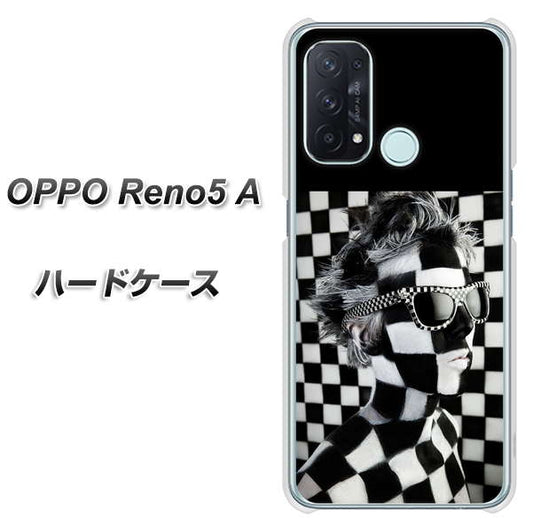 SIMフリー オッポ Reno5 A 高画質仕上げ 背面印刷 ハードケース【357 bk&wh】