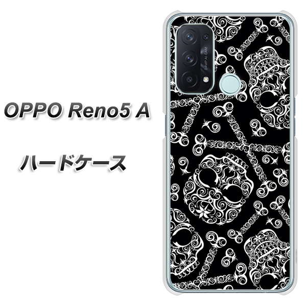 SIMフリー オッポ Reno5 A 高画質仕上げ 背面印刷 ハードケース【363 ドクロの刺青】