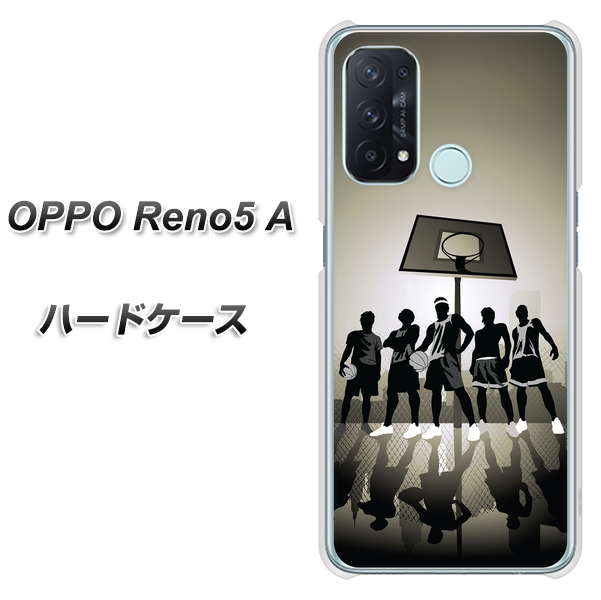 SIMフリー オッポ Reno5 A 高画質仕上げ 背面印刷 ハードケース【389 クールバスケ】