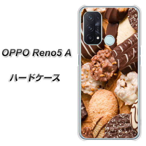 SIMフリー オッポ Reno5 A 高画質仕上げ 背面印刷 ハードケース【442 クッキー mix】