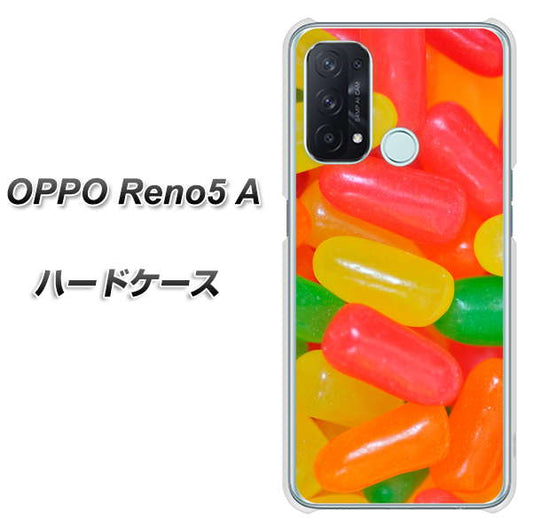 SIMフリー オッポ Reno5 A 高画質仕上げ 背面印刷 ハードケース【449 ジェリービーンズ】