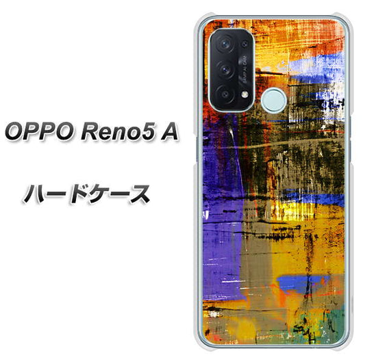 SIMフリー オッポ Reno5 A 高画質仕上げ 背面印刷 ハードケース【609 クラッシュアートBL】