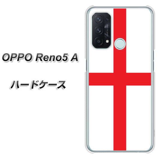 SIMフリー オッポ Reno5 A 高画質仕上げ 背面印刷 ハードケース【677 イングランド】