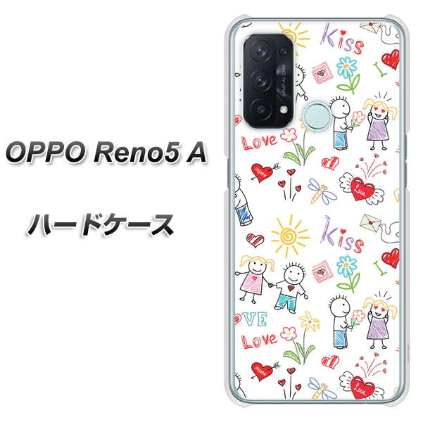 SIMフリー オッポ Reno5 A 高画質仕上げ 背面印刷 ハードケース【710 カップル】