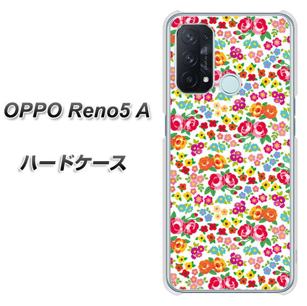 SIMフリー オッポ Reno5 A 高画質仕上げ 背面印刷 ハードケース【777 マイクロリバティプリントWH】