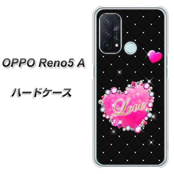 SIMフリー オッポ Reno5 A 高画質仕上げ 背面印刷 ハードケース【SC823 スワロデコ風プリント】