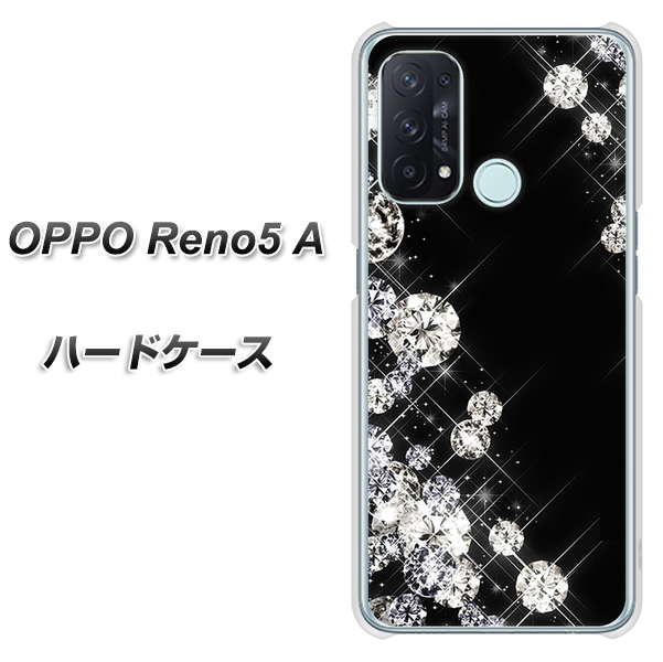 SIMフリー オッポ Reno5 A 高画質仕上げ 背面印刷 ハードケース【VA871 ダイヤモンドフレーム】