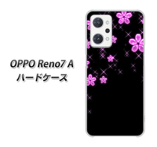 OPPO Reno7 A 高画質仕上げ 背面印刷 ハードケース【019 桜クリスタル】