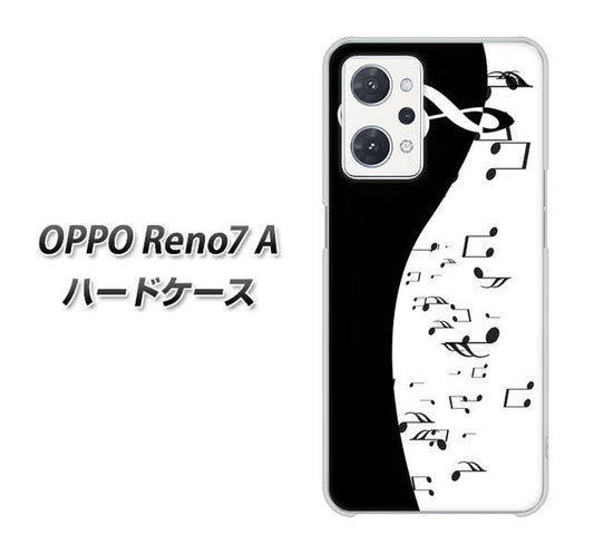 OPPO Reno7 A 高画質仕上げ 背面印刷 ハードケース【114 モノトーンのリズム】