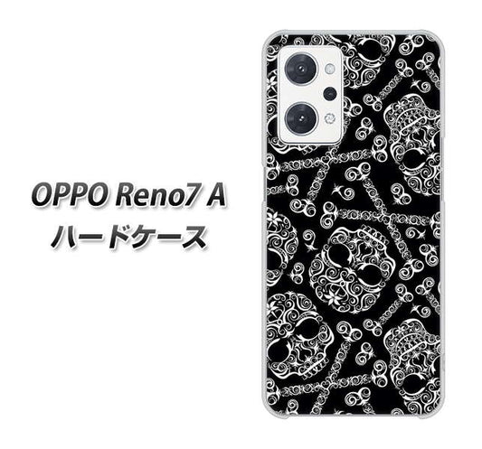 OPPO Reno7 A 高画質仕上げ 背面印刷 ハードケース【363 ドクロの刺青】