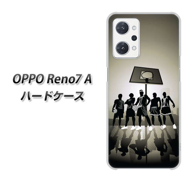 OPPO Reno7 A 高画質仕上げ 背面印刷 ハードケース【389 クールバスケ】