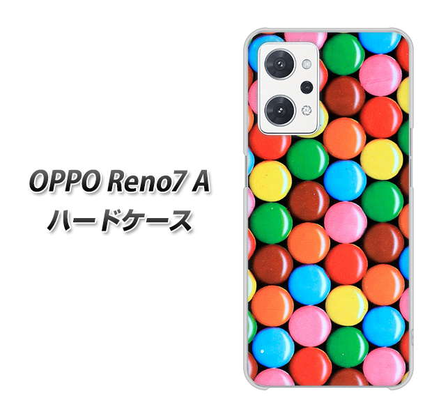 OPPO Reno7 A 高画質仕上げ 背面印刷 ハードケース【448 マーブルチョコ】