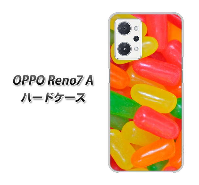 OPPO Reno7 A 高画質仕上げ 背面印刷 ハードケース【449 ジェリービーンズ】