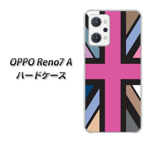 OPPO Reno7 A 高画質仕上げ 背面印刷 ハードケース【507 ユニオンジャック デスカラー】