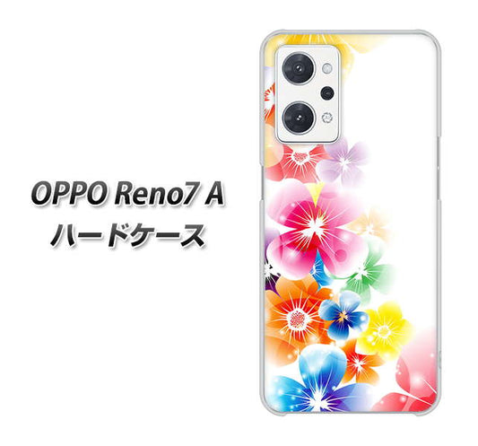OPPO Reno7 A 高画質仕上げ 背面印刷 ハードケース【1209 光と花】