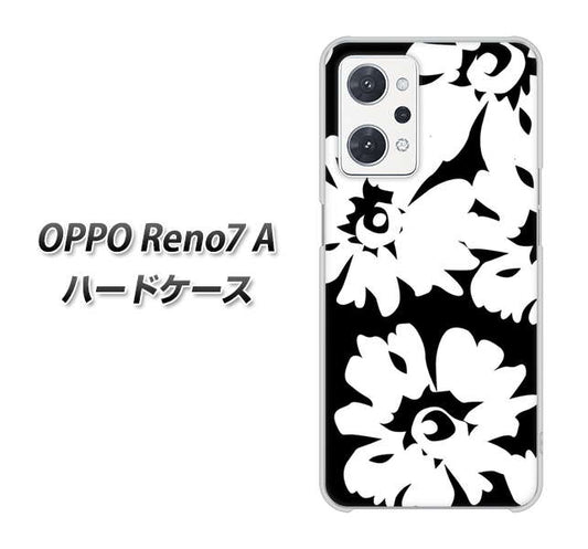 OPPO Reno7 A 高画質仕上げ 背面印刷 ハードケース【1215 モダンフラワー】