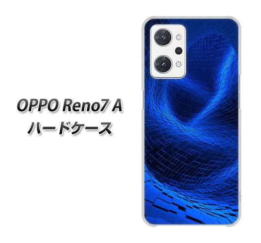 OPPO Reno7 A 高画質仕上げ 背面印刷 ハードケース【1302 ワープブルー】