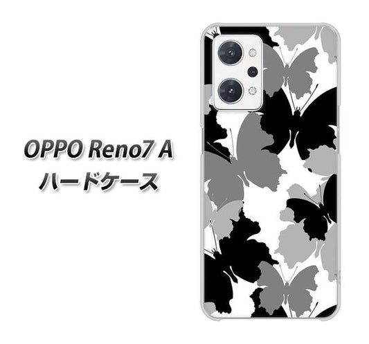 OPPO Reno7 A 高画質仕上げ 背面印刷 ハードケース【1336 夜の蝶】