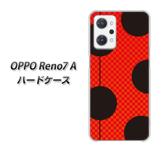 OPPO Reno7 A 高画質仕上げ 背面印刷 ハードケース【IB906 てんとうむしのシンプル】