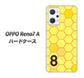 OPPO Reno7 A 高画質仕上げ 背面印刷 ハードケース【IB913 はちの巣】
