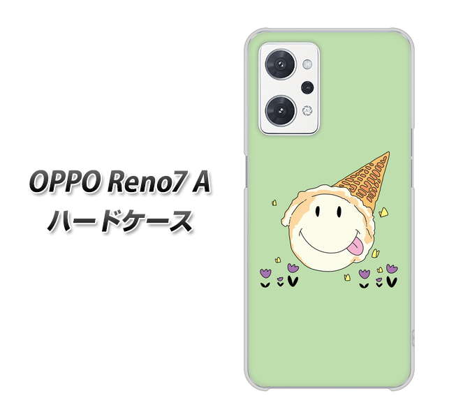 OPPO Reno7 A 高画質仕上げ 背面印刷 ハードケース【MA902 アイスクリーム】