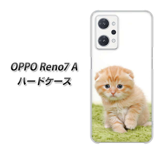 OPPO Reno7 A 高画質仕上げ 背面印刷 ハードケース【VA802 ネコこっそり】