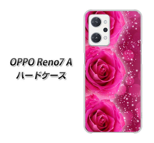 OPPO Reno7 A 高画質仕上げ 背面印刷 ハードケース【VA815 3連のバラ】