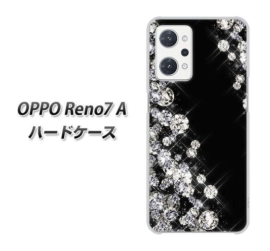 OPPO Reno7 A 高画質仕上げ 背面印刷 ハードケース【VA871 ダイヤモンドフレーム】