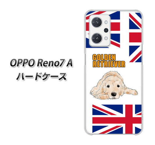 OPPO Reno7 A 高画質仕上げ 背面印刷 ハードケース【YD825 ゴールデンレトリバー01】