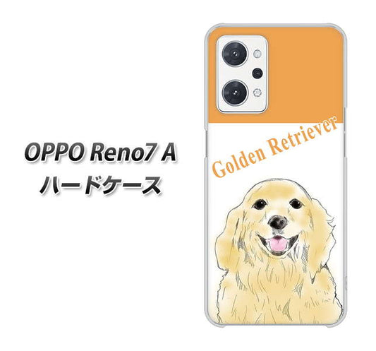 OPPO Reno7 A 高画質仕上げ 背面印刷 ハードケース【YD827 ゴールデンレトリバー03】