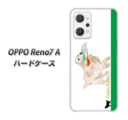 OPPO Reno7 A 高画質仕上げ 背面印刷 ハードケース【YD829 ゴールデンレトリバー05】