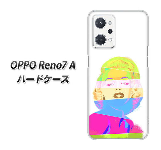 OPPO Reno7 A 高画質仕上げ 背面印刷 ハードケース【YJ208 マリリンモンローデザイン（A）】
