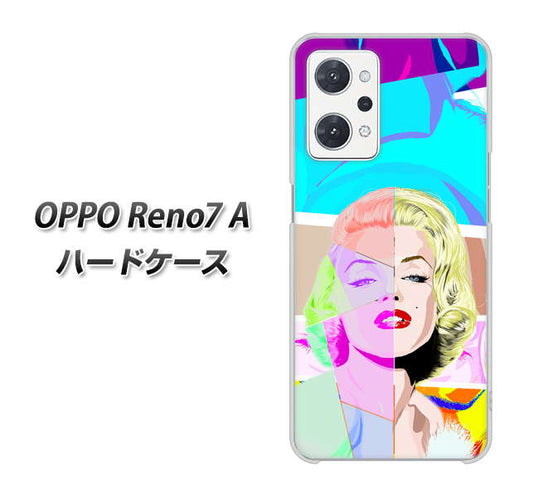 OPPO Reno7 A 高画質仕上げ 背面印刷 ハードケース【YJ210 マリリンモンローデザイン（C）】