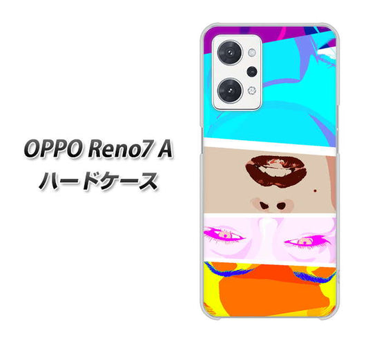 OPPO Reno7 A 高画質仕上げ 背面印刷 ハードケース【YJ211 マリリンモンローデザイン（D）】