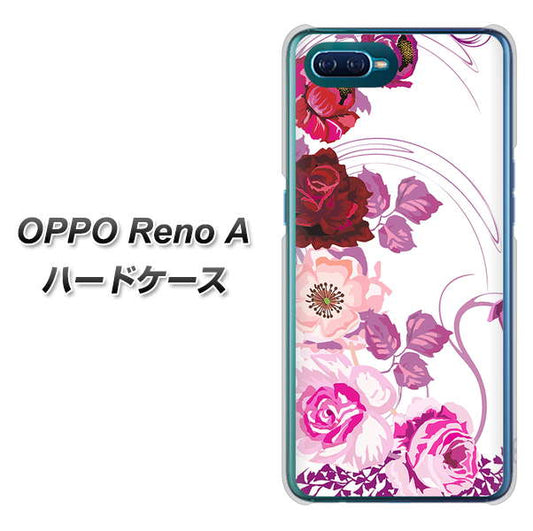 OPPO Reno A 高画質仕上げ 背面印刷 ハードケース【116 ６月のバラ】