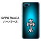 OPPO Reno A 高画質仕上げ 背面印刷 ハードケース【334 クロスブルー】