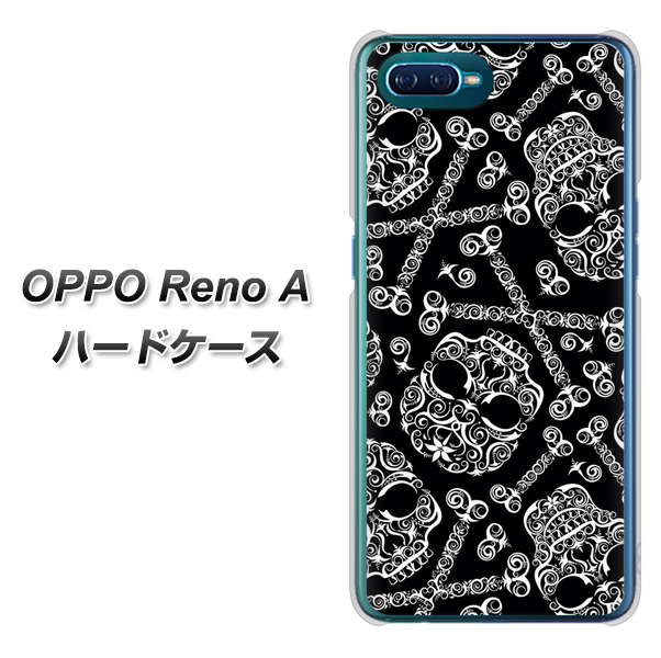 OPPO Reno A 高画質仕上げ 背面印刷 ハードケース【363 ドクロの刺青】