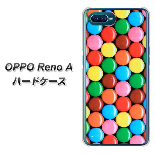 OPPO Reno A 高画質仕上げ 背面印刷 ハードケース【448 マーブルチョコ】
