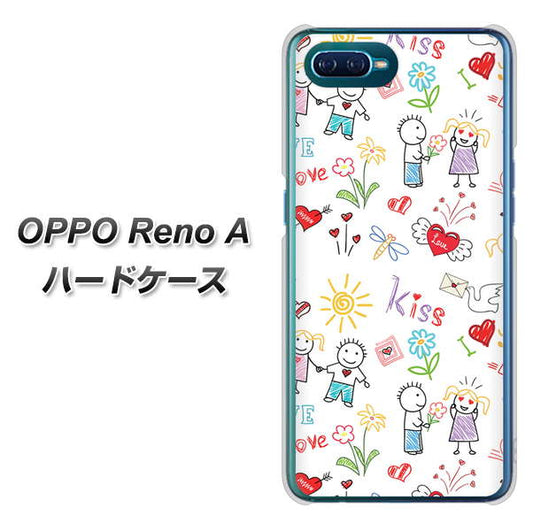 OPPO Reno A 高画質仕上げ 背面印刷 ハードケース【710 カップル】